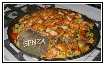 Paella s krevetami