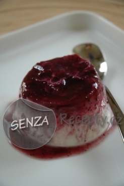 Panna Cotta s malinami