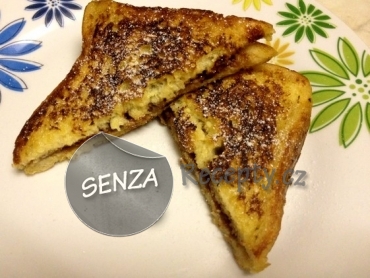 Francouzský toast s čokoládou a banánem