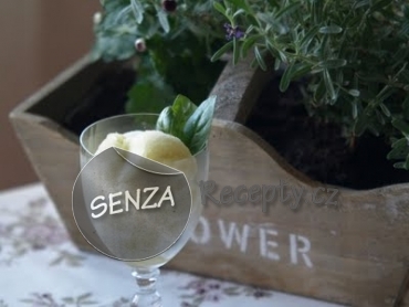 Limetkově-bazalkový sorbet