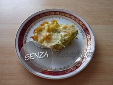 Zapečené šunkové gnochi s brokolicí a sýrem