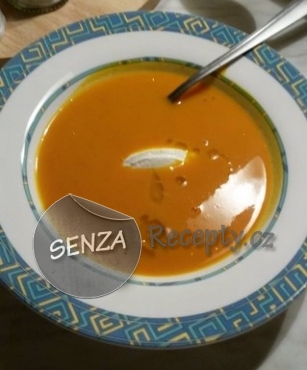 Dýňová polévka s mrkví a česnekem